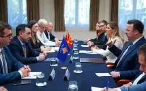 Basha dhe homologu maqedonas diskutojnë për rrugën Prizren-Tetovë