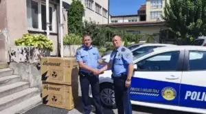 Shoqata Sindikale e Policisë së Kosovës në Prizren pranon donacion dy kondicionerë nga kompania “ABI SH.P.K.”