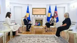 Ngërçi institucional, Haxhiu diskuton me ambasadorin britanik
