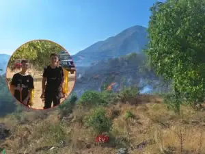 Shuhet zjarri mes Pllanjanit dhe Sreckës, banorët u dalin në ndihmë zjarrfikësve
